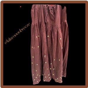 ✅Beautiful Brown boho long skirt